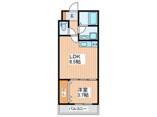 Dias諸口の物件間取画像